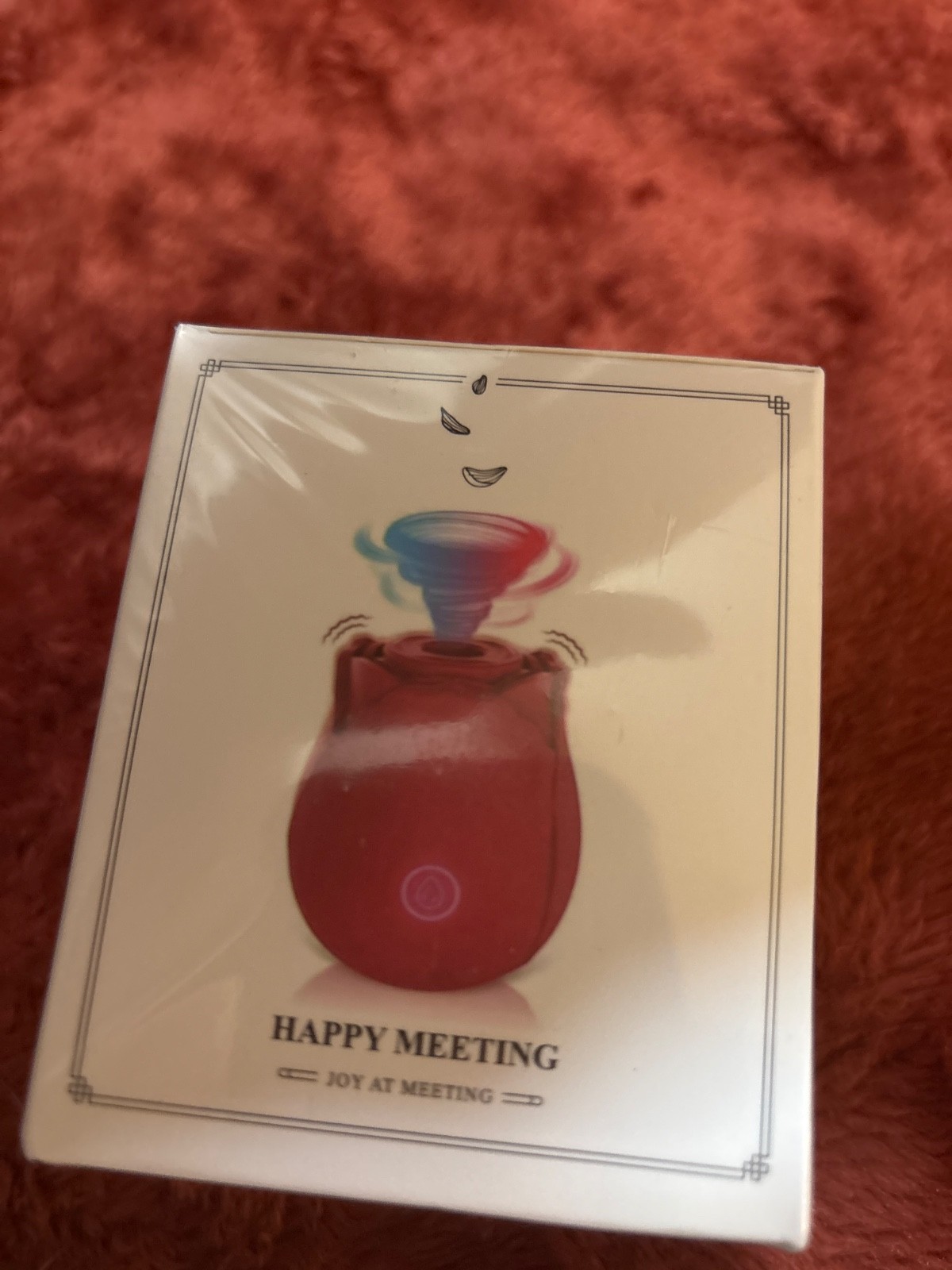 Rose Shaped Mini Massager for Women Happy Meeting Joy At Meeting *New & Sealed*