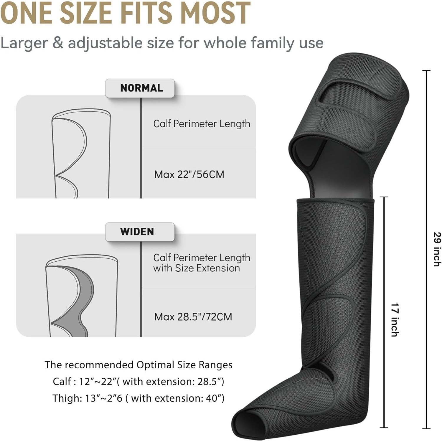 FIT KING Foot & Leg Massager for Circulation and Relaxation Hand-held Controller