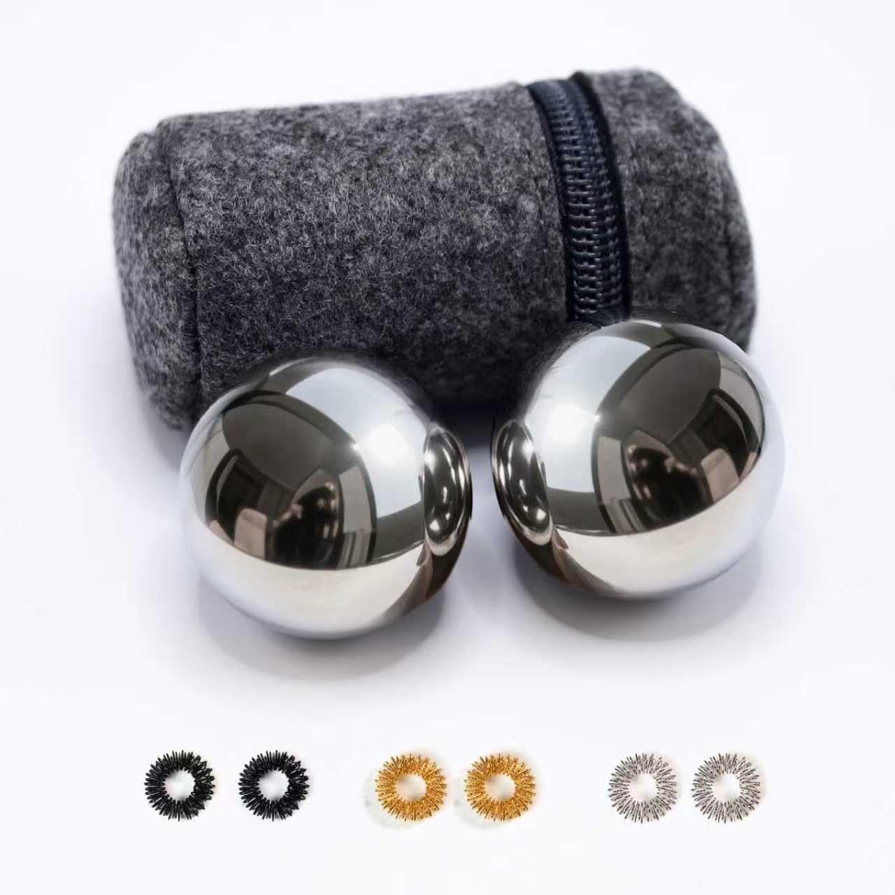Roadtofree 2.1-inch Stainless Steel Baoding Balls Chinese Health Balls for Ha…