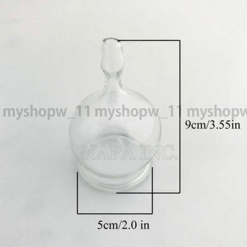 2PCS 5cm Vacuum Cupping Glass Cups Attachment For Vacuum Spray Beauty Machine