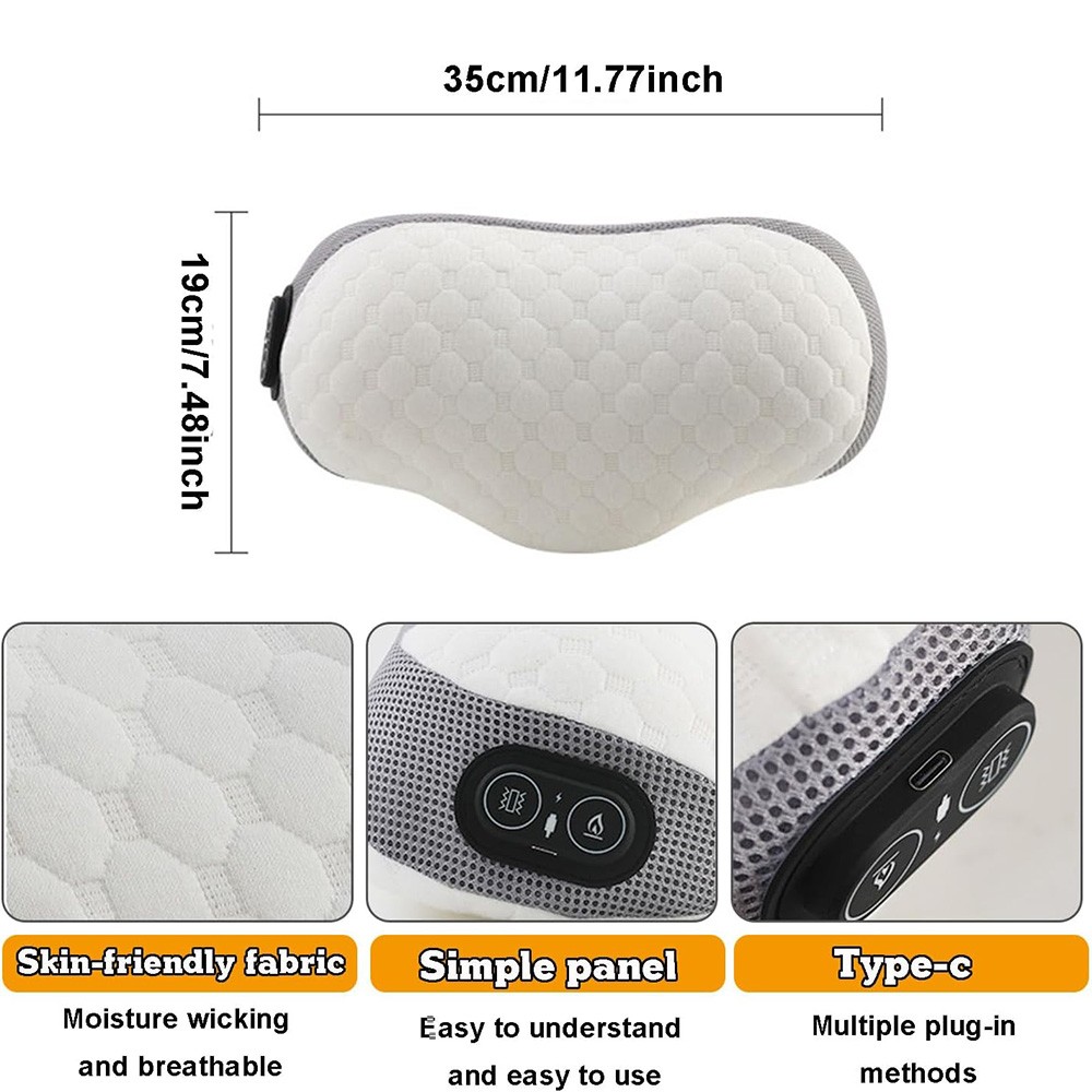 New Cervical Pillow for Neck Pain Relief with 3 Heat Levels & 3 Vibration Modes.