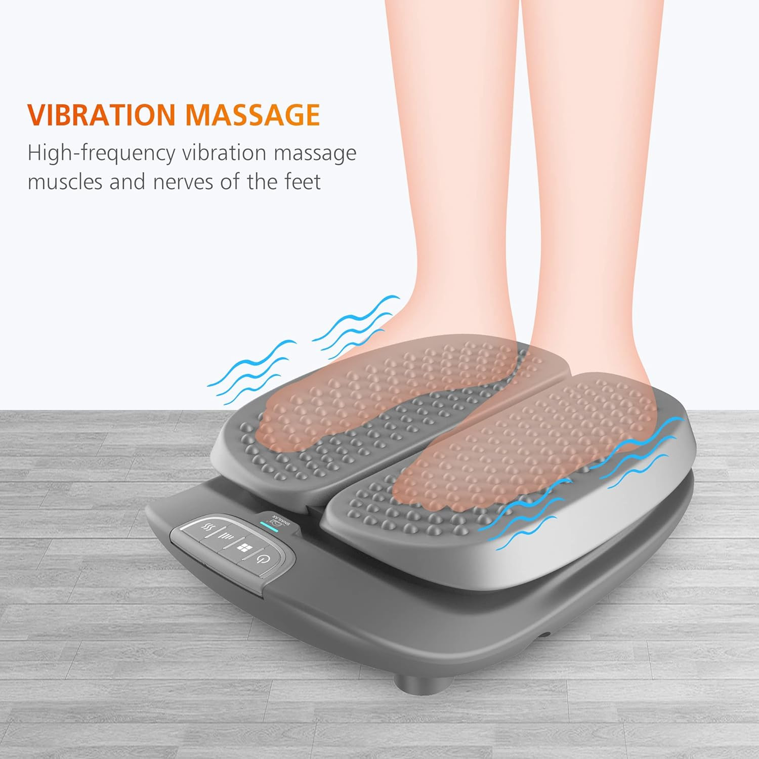 Vibration Foot Massager with Heat,Remote Control,Adjustable Vibration Speed Elec