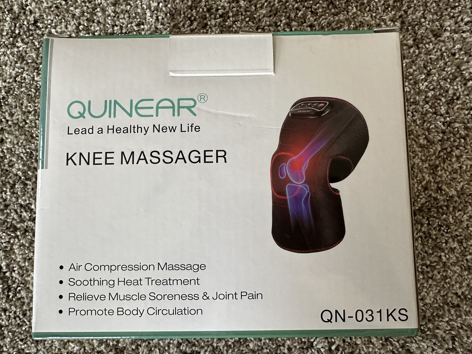 Quinear Knee Massager QN-031KS, Compression And Heat