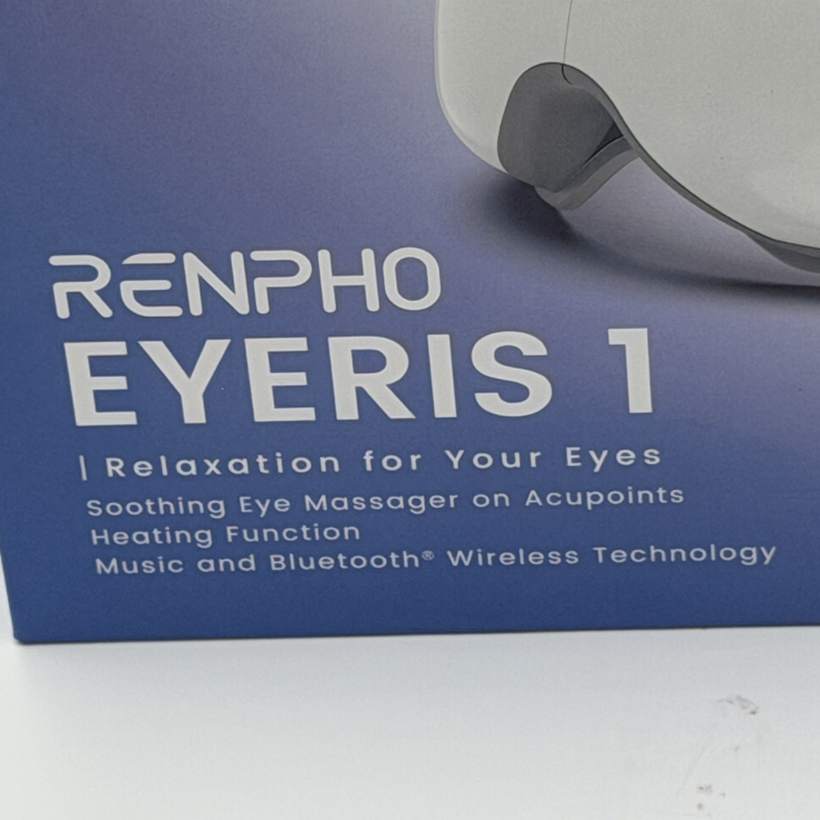 RENPHO Eyeris SMART- Model RF-EM001S Electric HEATED Eye Massager Open Box PINK