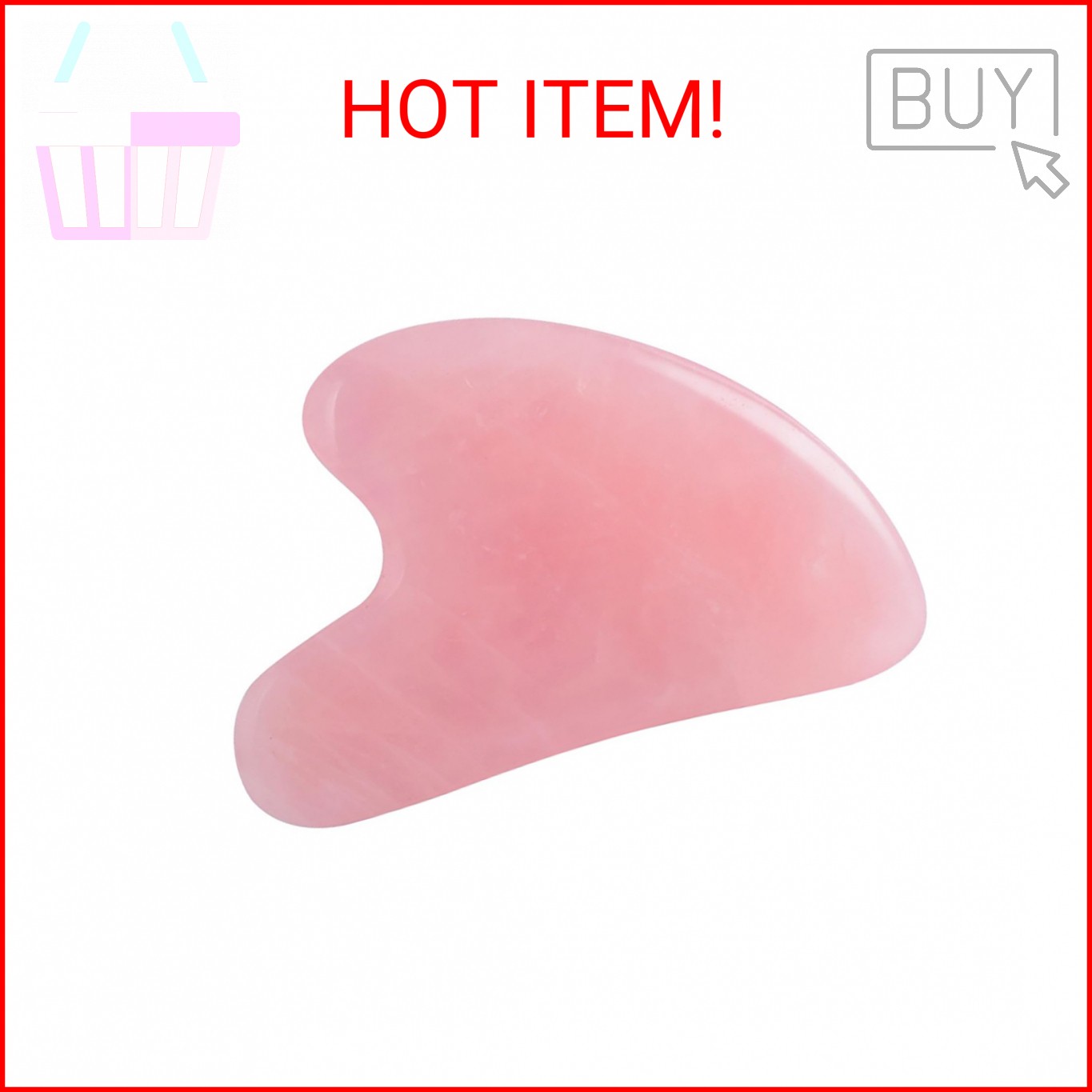 YAMHOHO Gua Sha Jade Stone Gua Sha Massage Tool, Guasha Tool for Face and Body S