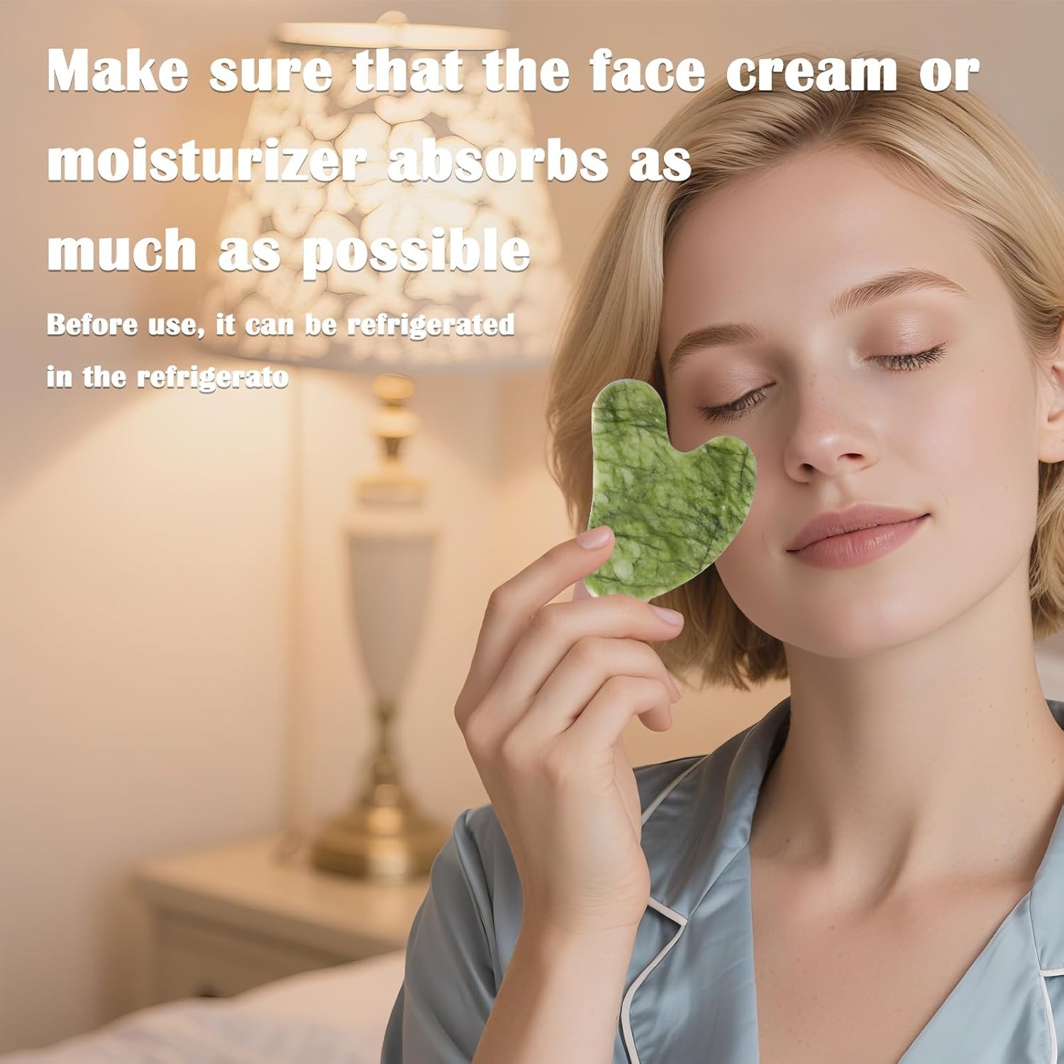 Jade Roller Gua Sha Tools – Nature Gua Sha Facial Tool Skin Tightening Face
