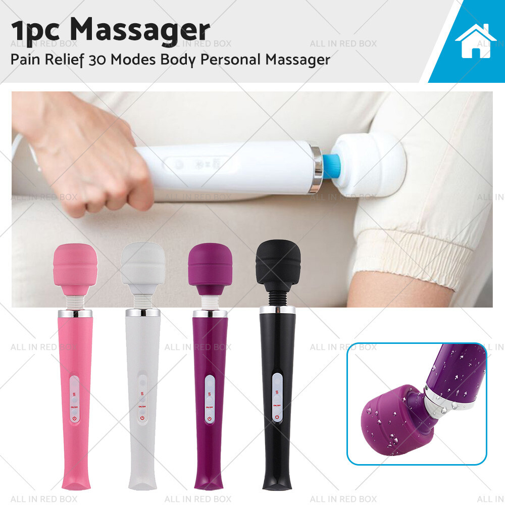 Body Personal Massager Wand Suitable for Pain Relief 30 Modes USB AU Plug
