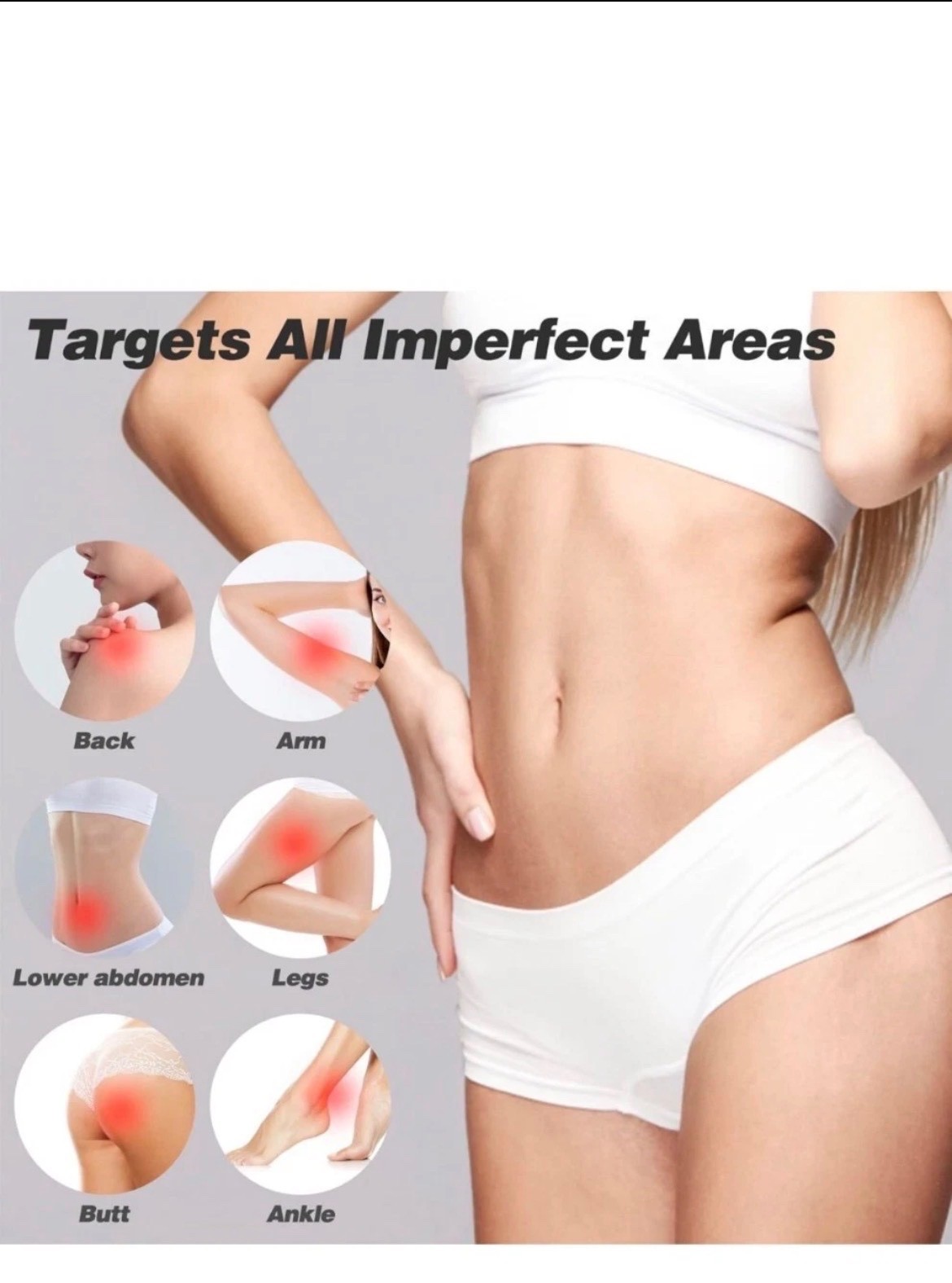 Cellulite Massager, Body Sculpting Machine Electric with Three Skin-Friendly Was