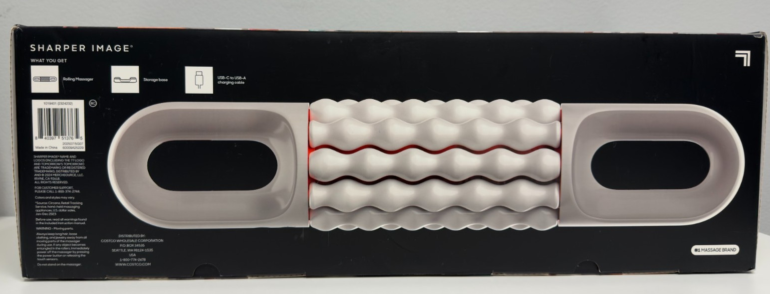 Sharper Image Rolling Massager Total Body Recovery