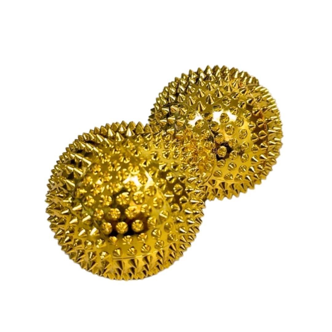 2 Pcs Spiky Magnetic Hand Maasge 2-inch Balls Acupressure Tissue Massage