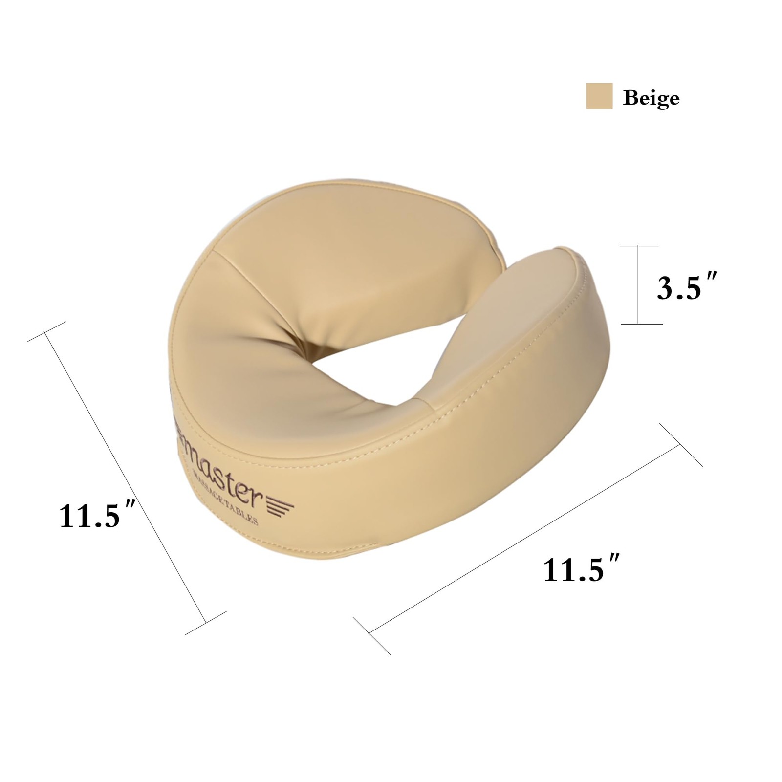 Master Massage Patented Ultra Plush Memory Foam Face Cushion Pillow Cream