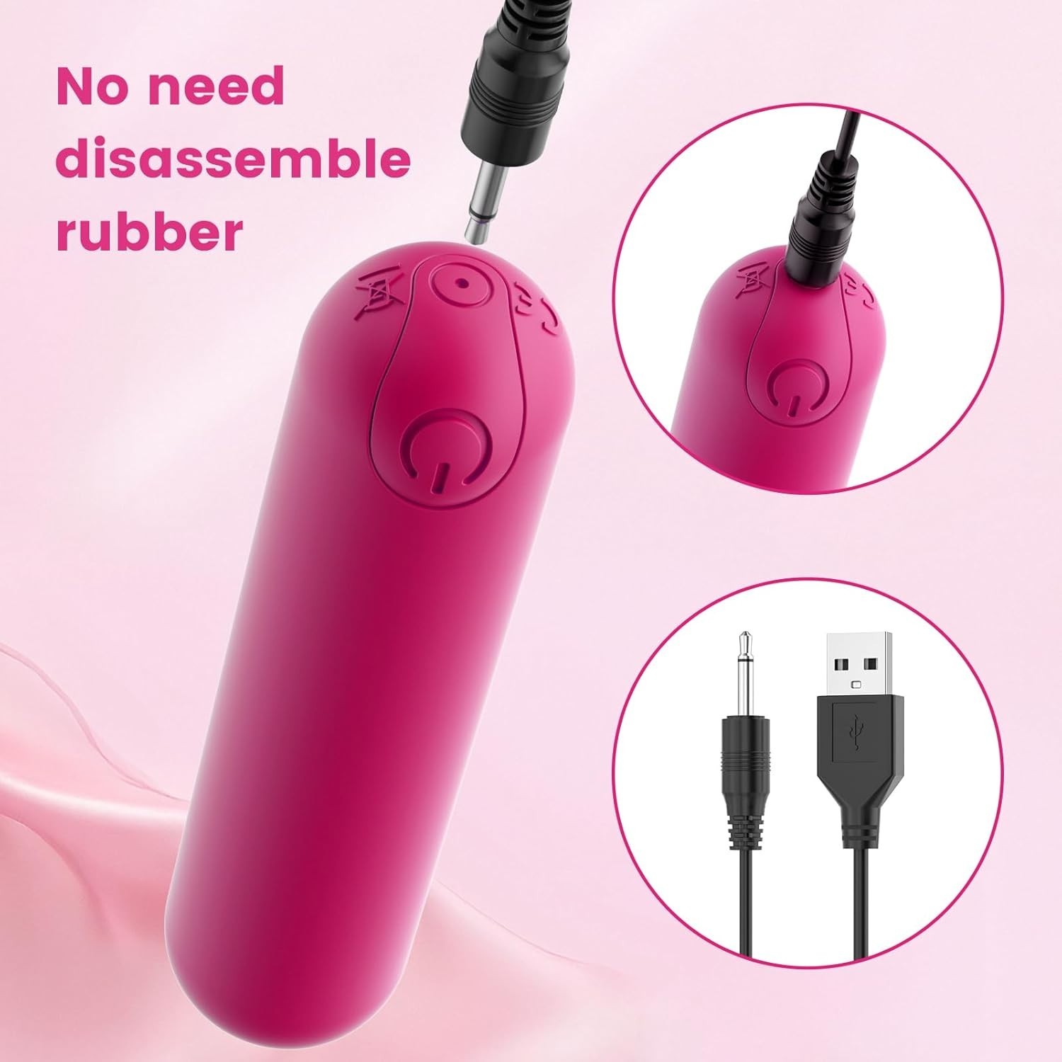 Portable Deep Tissue Back Massager for Relaxation, Rechargeable & Waterproof Red