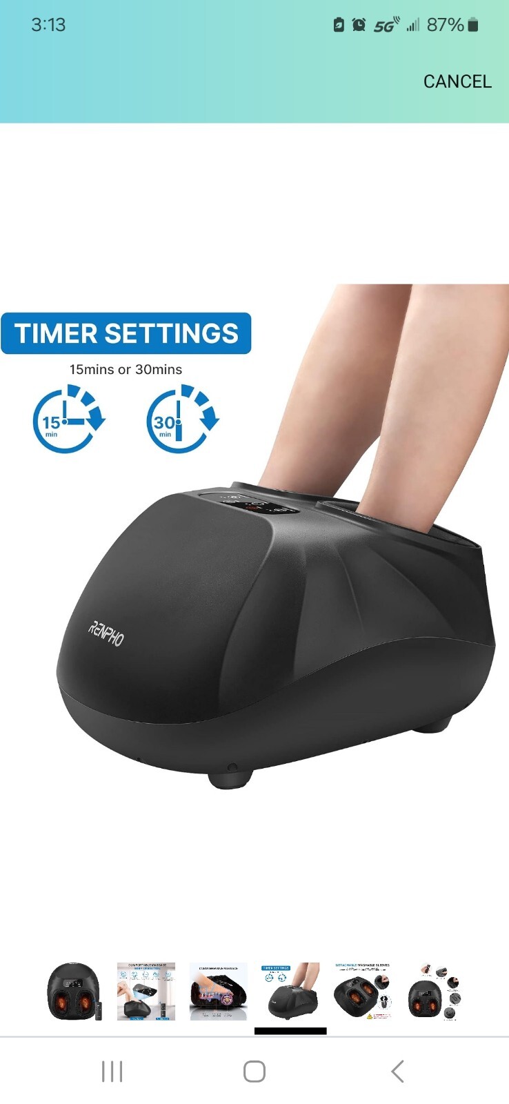 RENPHO RF-FM059 Foot Massage Machine