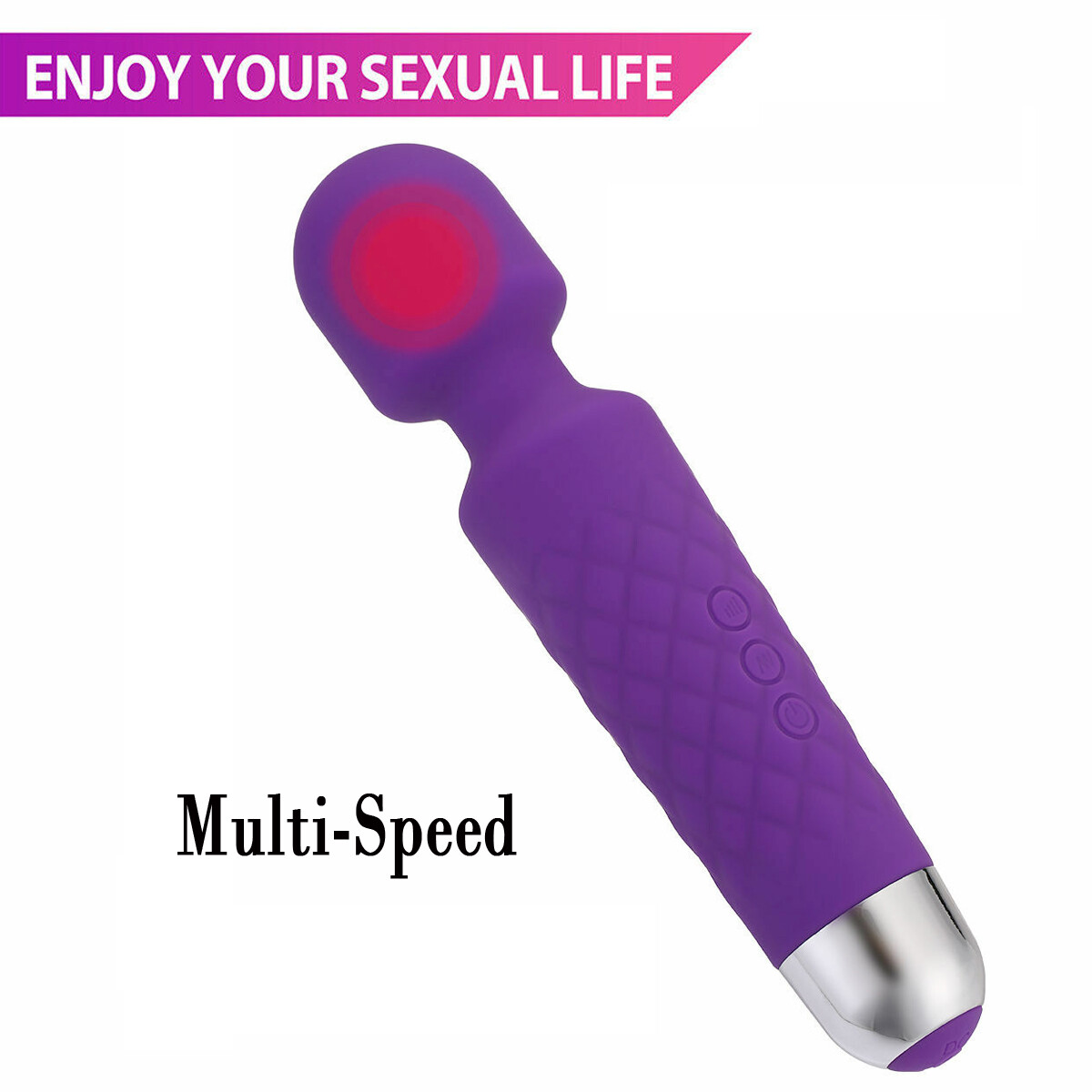 Multi-Speed Neck Full Body Personal Massage Wand Handheld Vibrator For Women Men