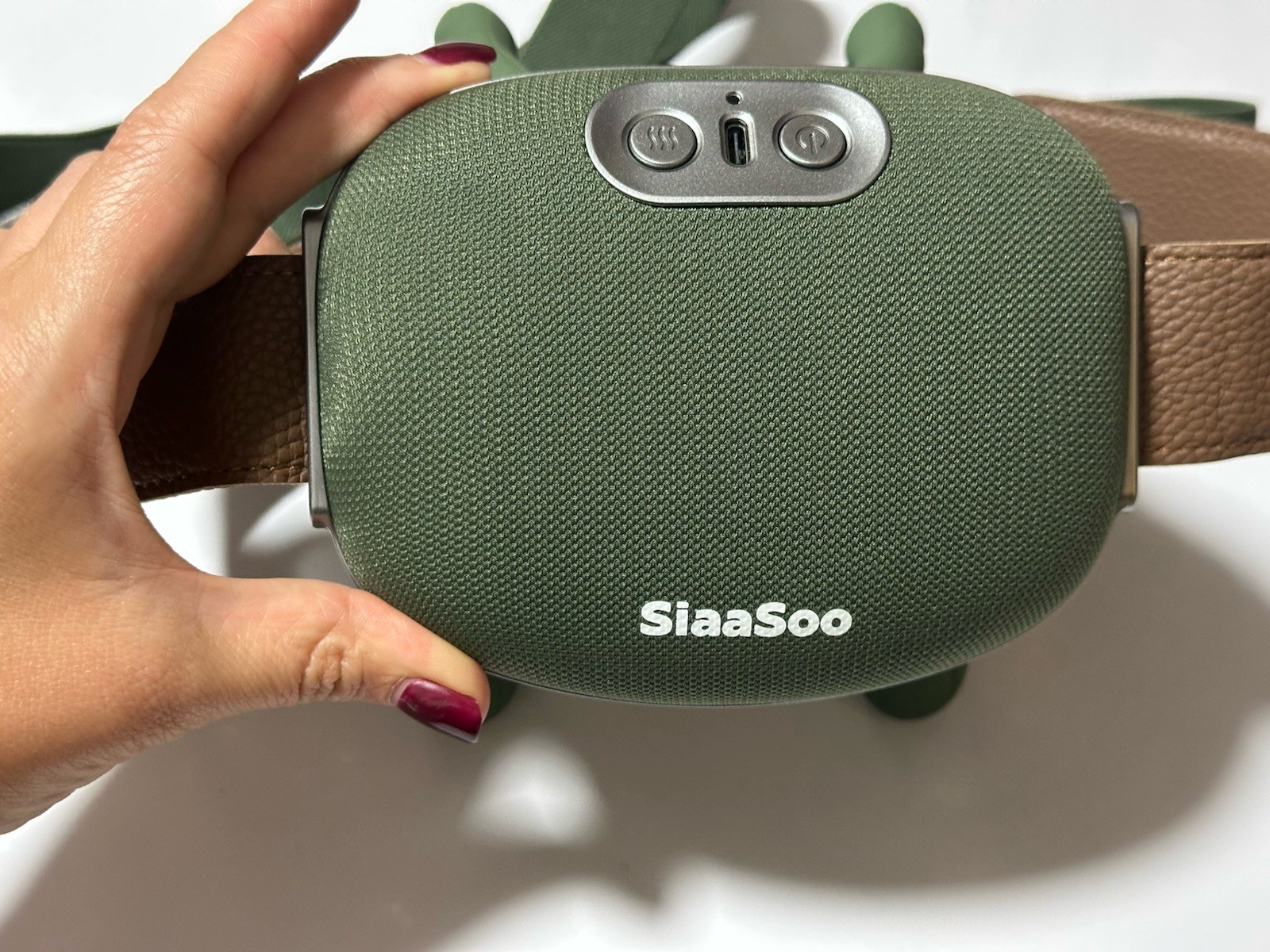 SiaaSoo N7 Shiatsu Heated Rechargeable Back & Neck Massager, Green