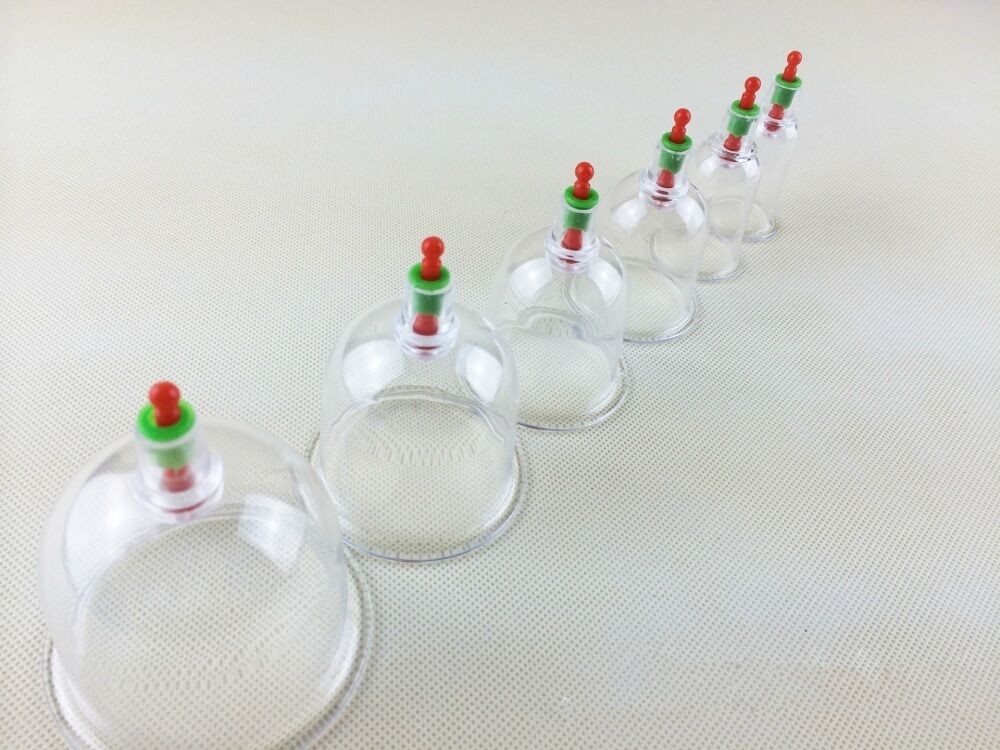 6 in 1 Vacuum Cupping Set Nipple Enlargement Pump Suction Enlarger / 3.0-6.6CM f