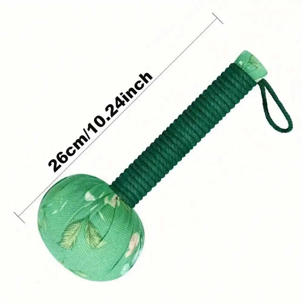 Long-Handled Wormwood Massage Hammer for Lymphatic Drainage – Manual Full Body