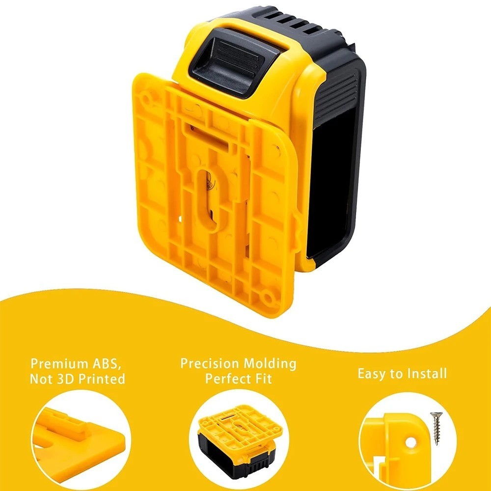 Battery Holder Mount Dock for 14.4V-18V Battery Compatible with DCB200（No Batter