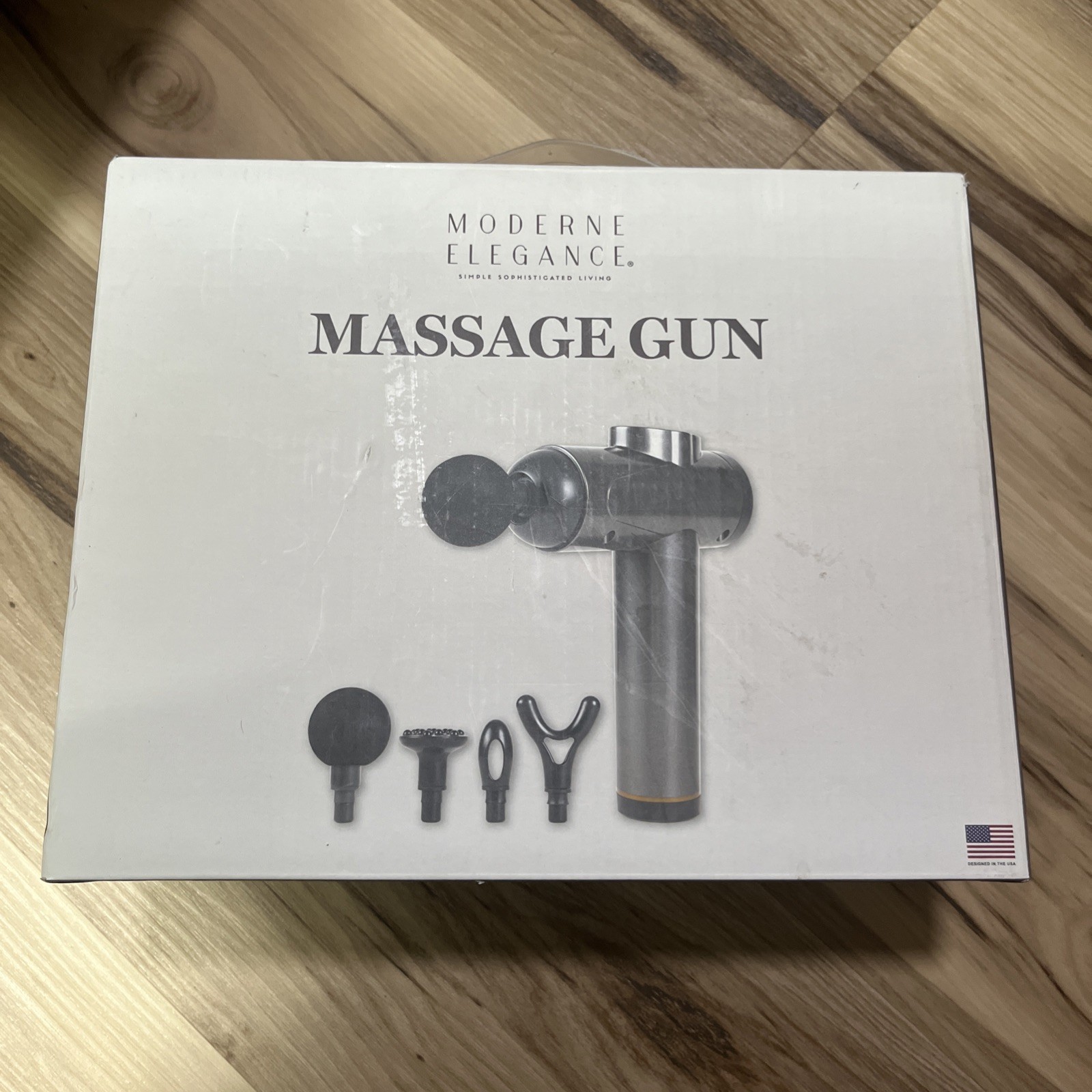 NEW NIB Moderne Elegance Massage Gun Percussion Handheld Muscle Massager