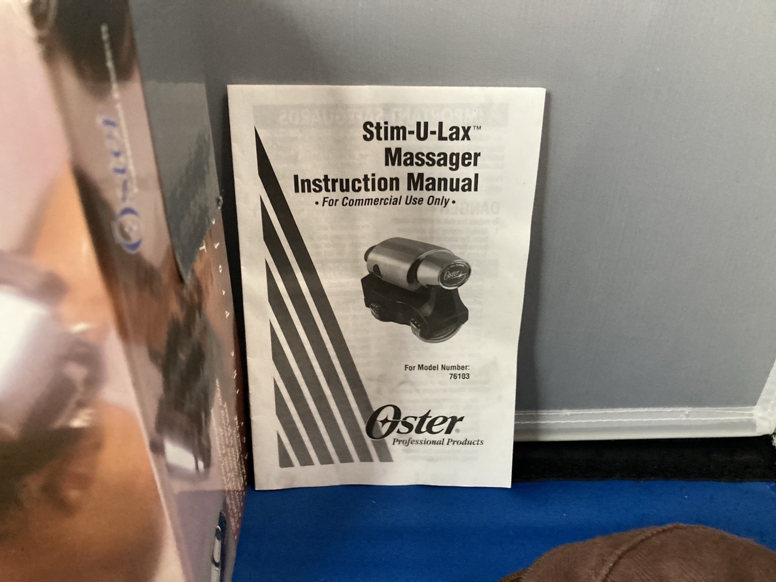 Vintage Oster Stim-U-Lax 103 Massager Barber Professional Tested USA Box Manual