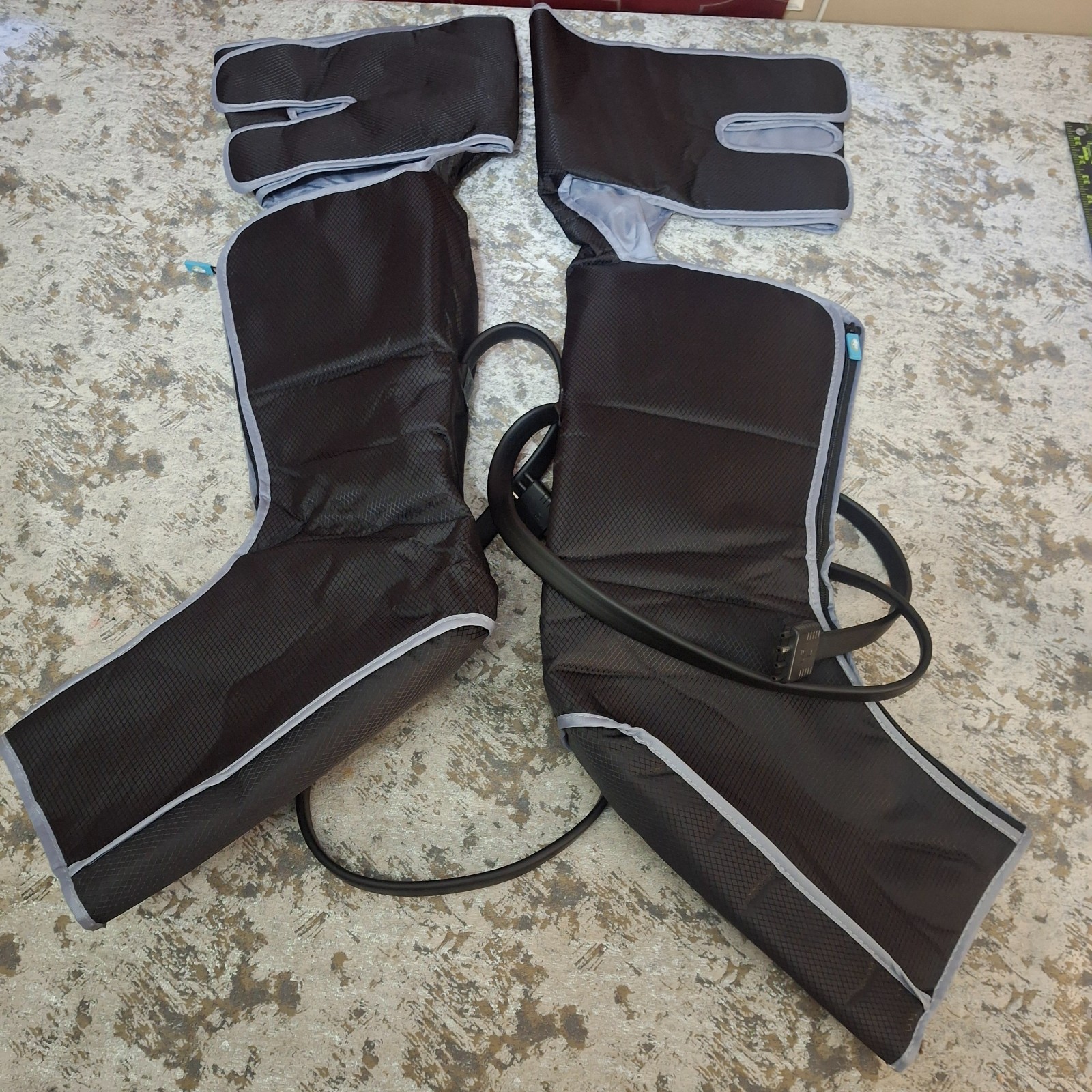 ALLJOY Full Legs Wraps Massagers Air Compression Pair Leg Calf Thigh w/ Remote