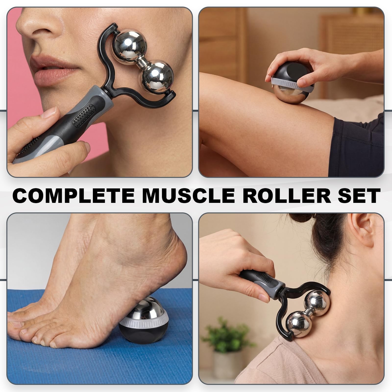2 Pcs Massage Ball Roller Ice Cold and Hot for Deep Tissue and Sore Muscle Re…