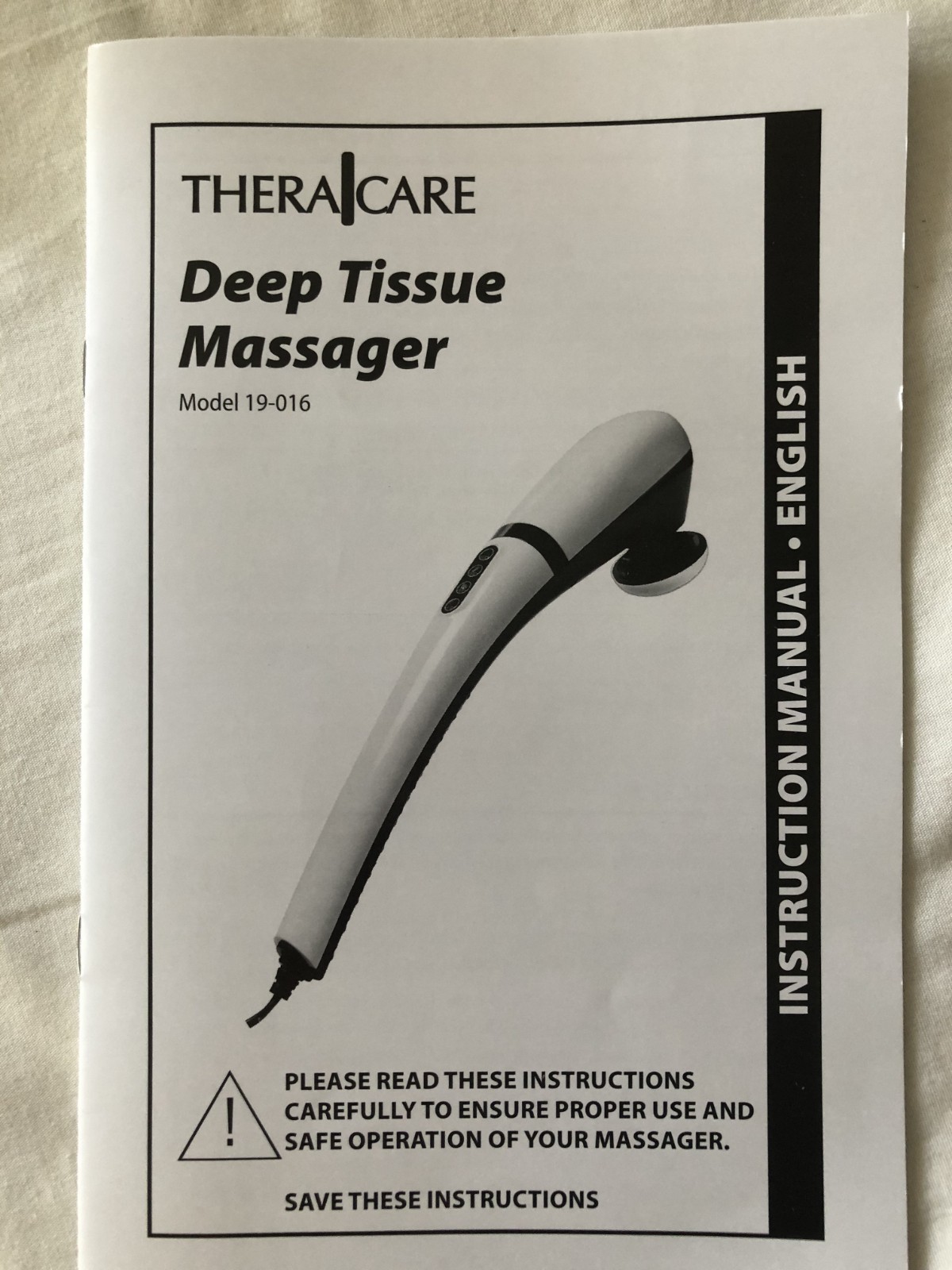 Theracare Deep Tissue 7 in 1 Massager with Heat Model 19-016 Head Attachments