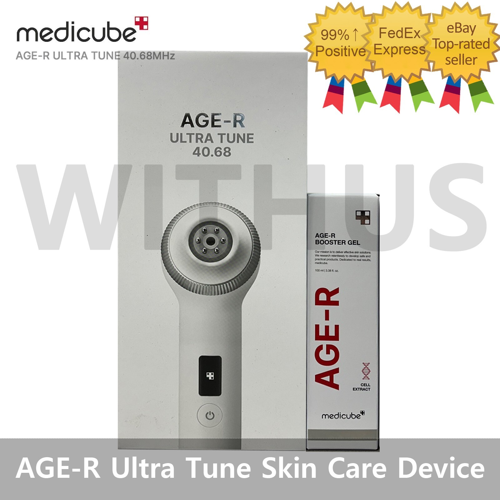 Medicube AGE-R Ultra Tune 40.68 Home Skin Care Device w/Booster Gel Serum*1ea