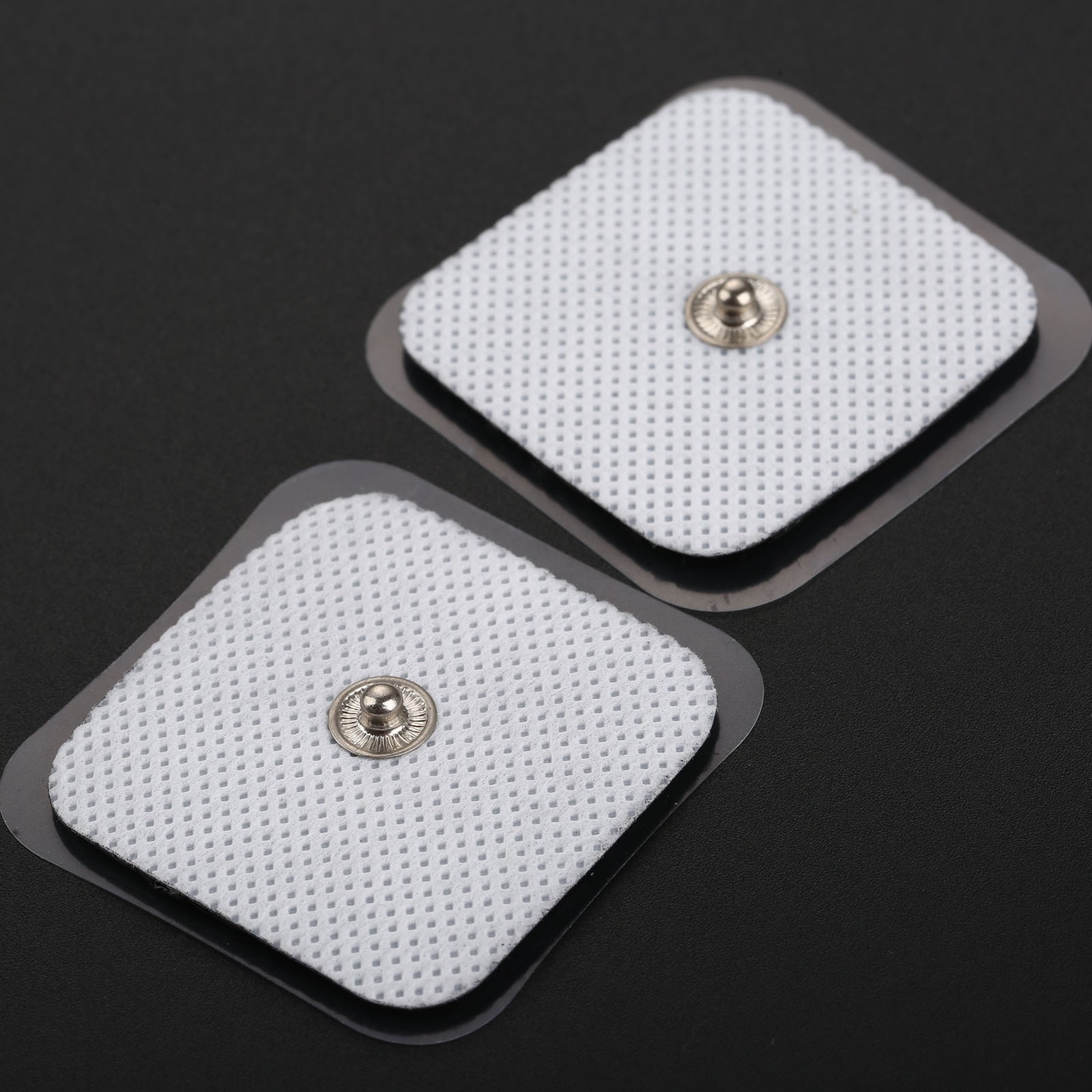 20Pcs Snap On Replacement Electrode Tens Pads 4x4cm For Physiotherapy Massagers