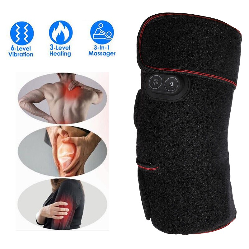 Heated Knee Massager Rechargeable Electric Massager for Knee Joint Pain Relief