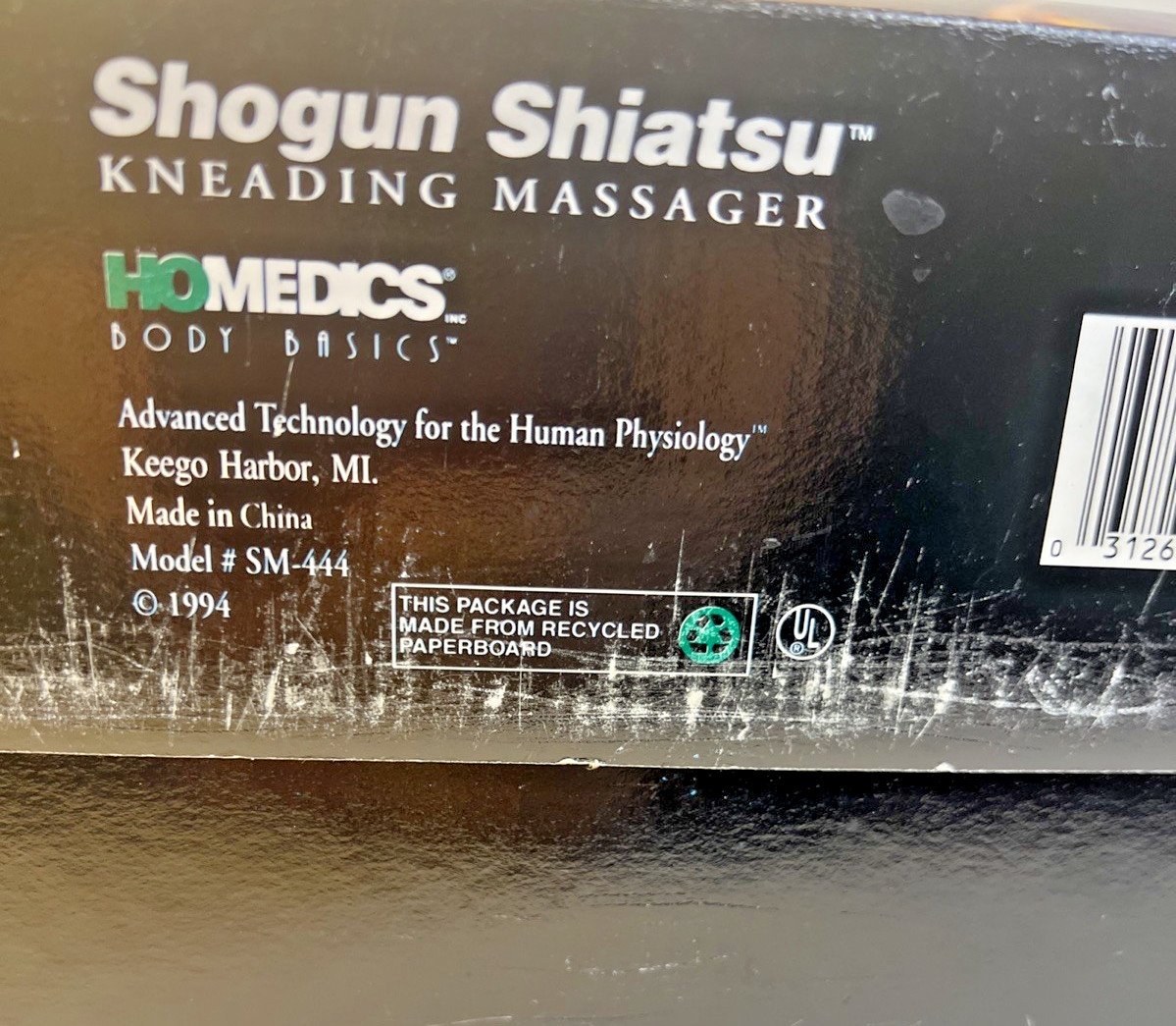 Homedics Shogun Shiatsu Kneading Neck Head Massager Model SM-444 W/Box Works