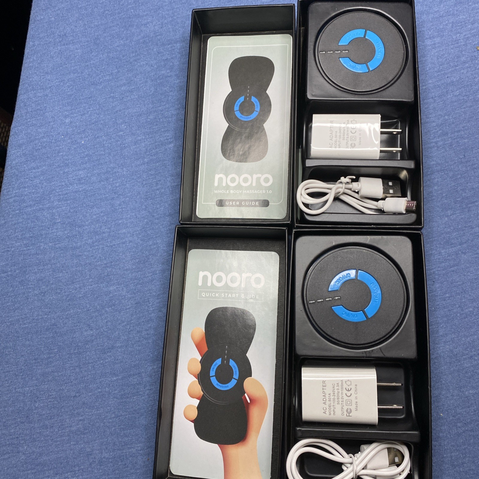 Lot of 2 NEW SEALED GENUINE Nooro Ultimate Whole Body Massager V1.0 OPEN BOX