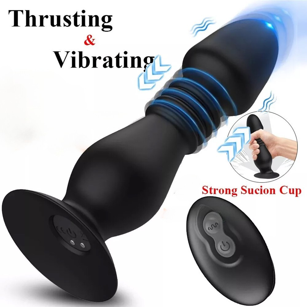 Multi Speed Telescopic Prostate Massager Vibration Machine Women Men Waterproof
