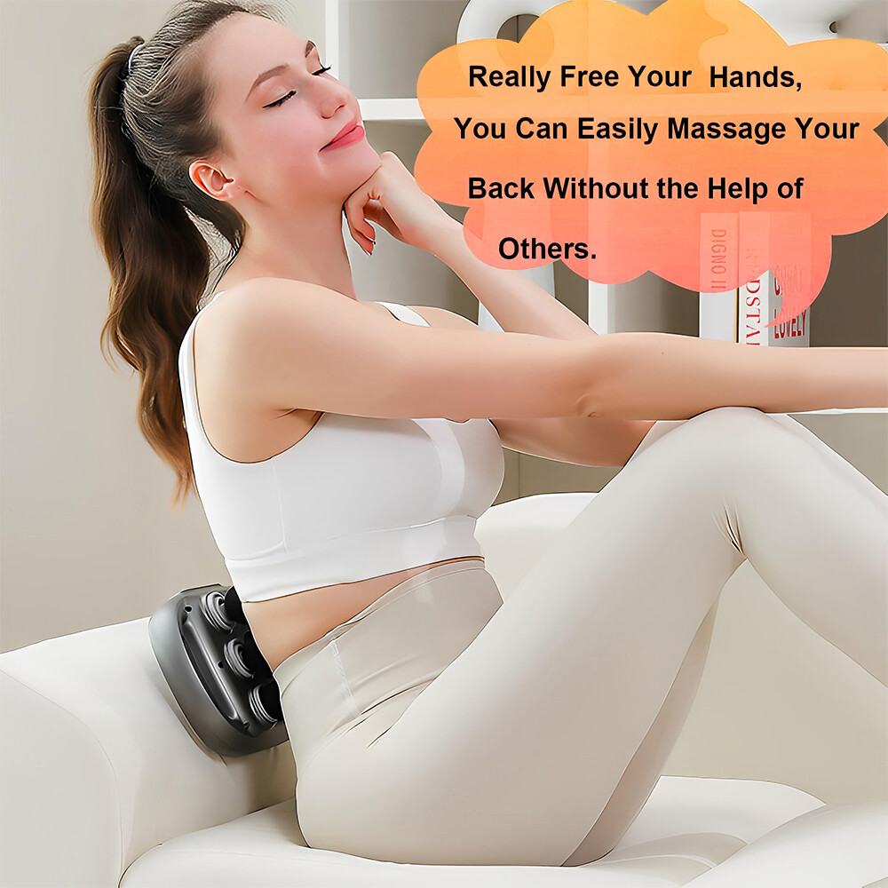 6 Head Massage Gun Deep Tissue with 9 Levels & 9 Modes Electric Massager Tool