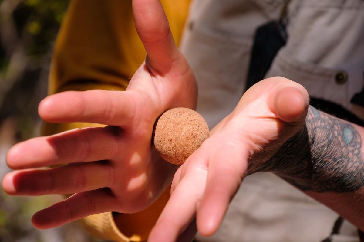 Rawlogy Travel Cork Massage Ball | Lightweight, Sustainable Alternative to La…