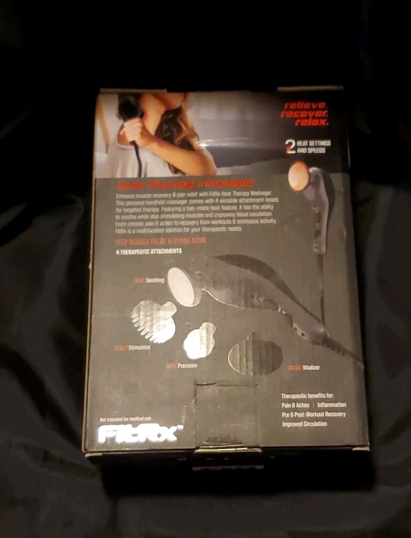 NEW Fitrx Heat Therapy Massager Handheld, Heat Therapy Body Massager 2 Speeds