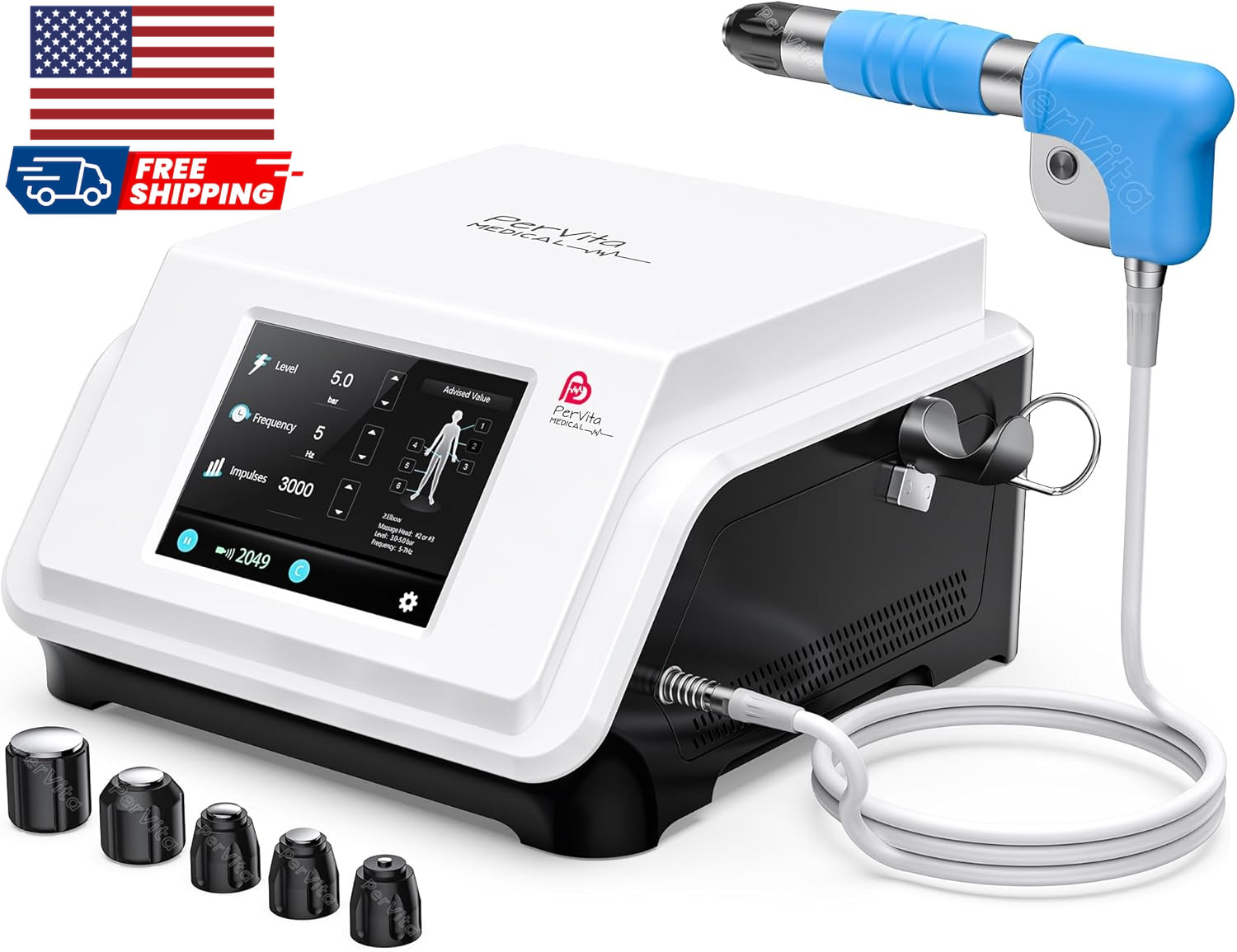 Extracorporeal Shock Wave Therapy ESWT Machine for Joint and Muscle Pain Relief