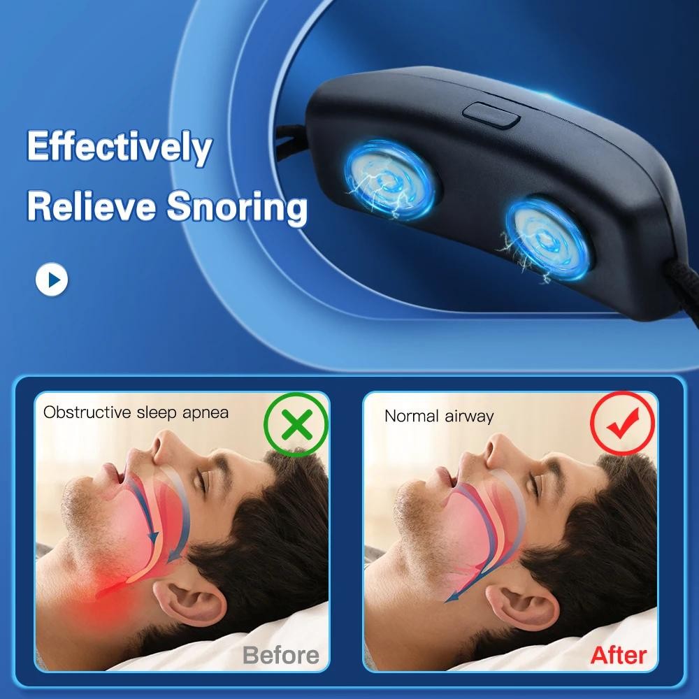 Ems Pulse Stop Snore Portable Comfortable Sleep Well Stop Snore Health Care Slee