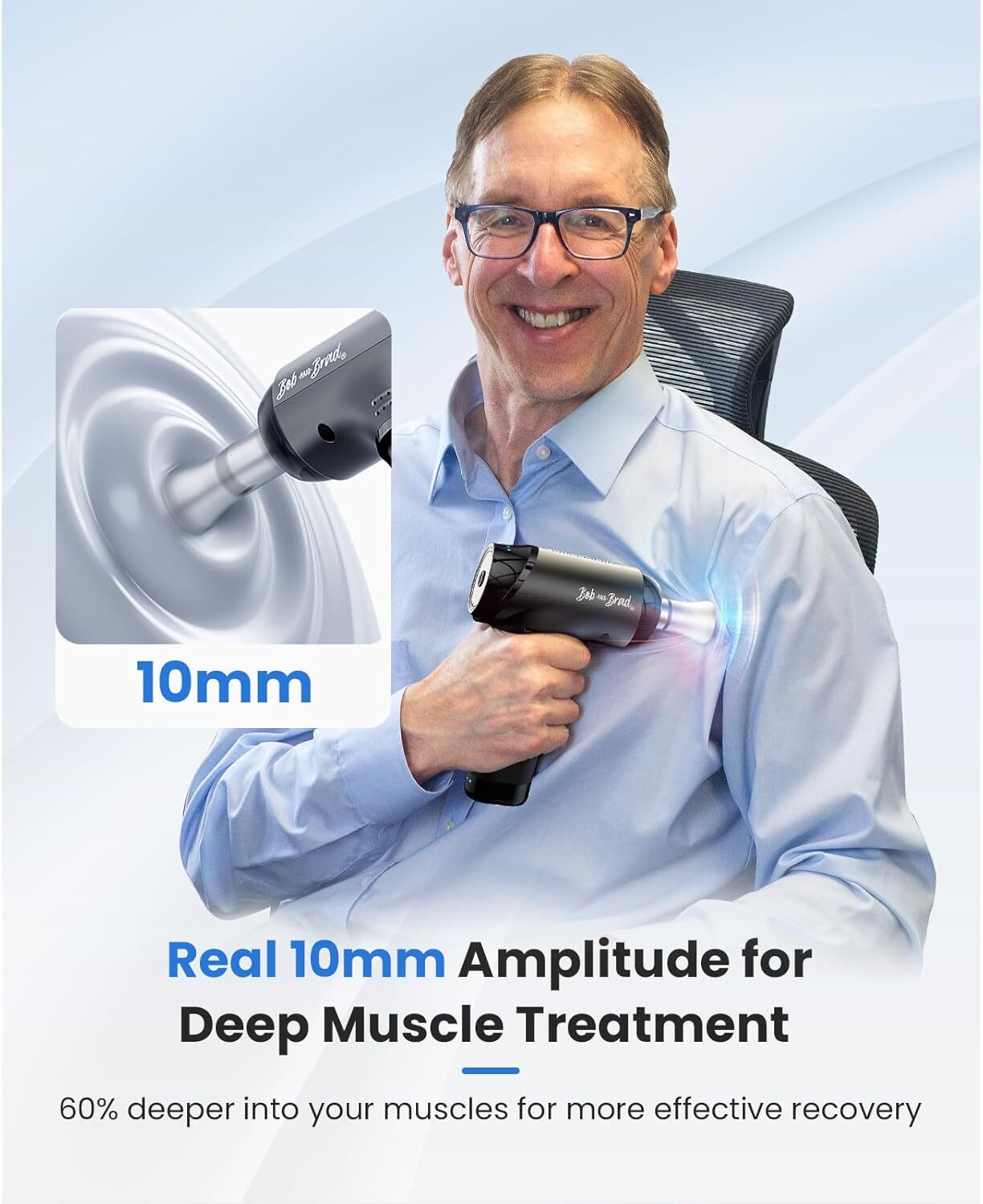 Bob and Brad T2 Max Massage Gun with Metal Head Deep Tissue Percussion FSA/HSA