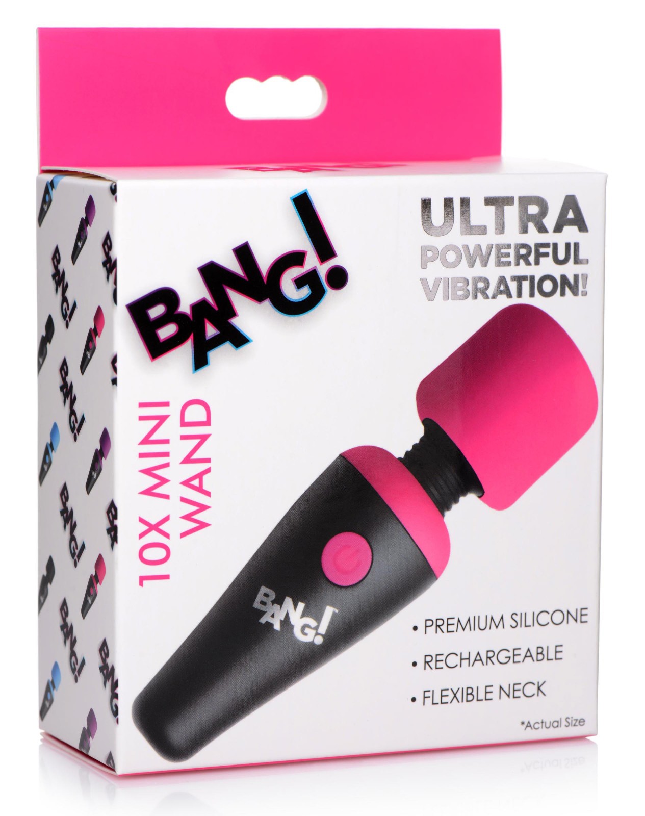 Bang! 10x Vibrating Mini Silicone Wand – Pink (02)