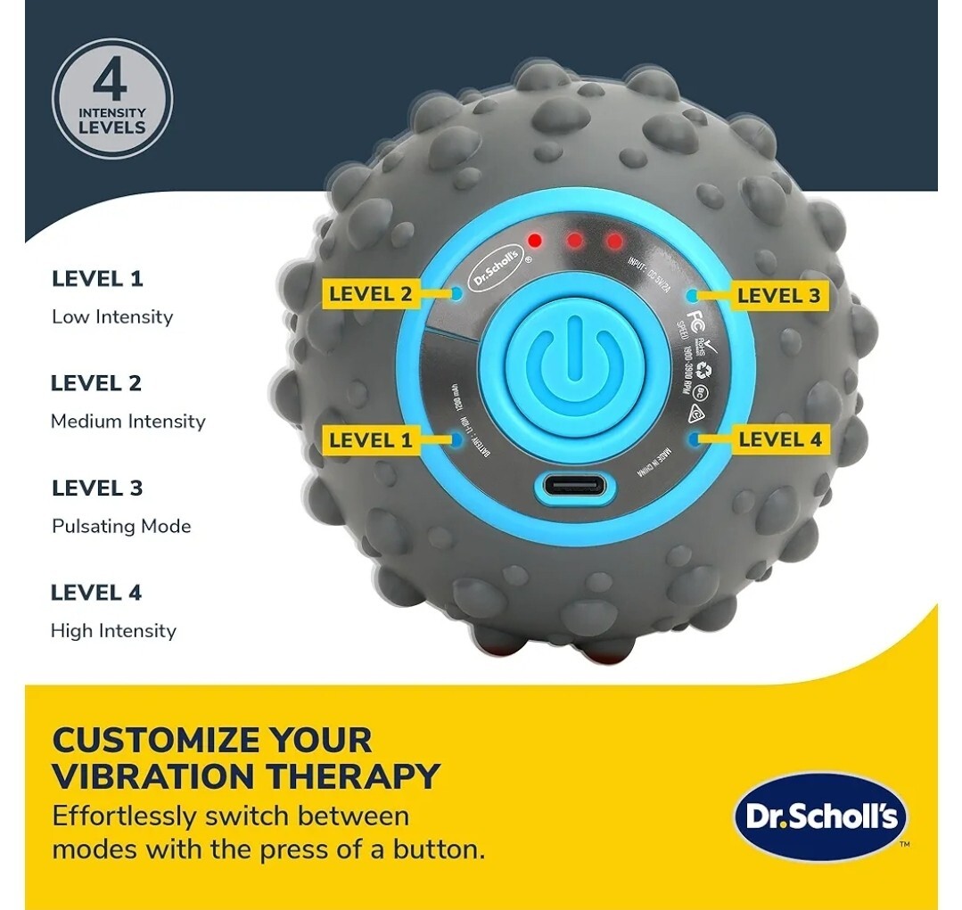 Dr. Scholl’s Sphere Massage Roller-Includes Type-C Charging Cable