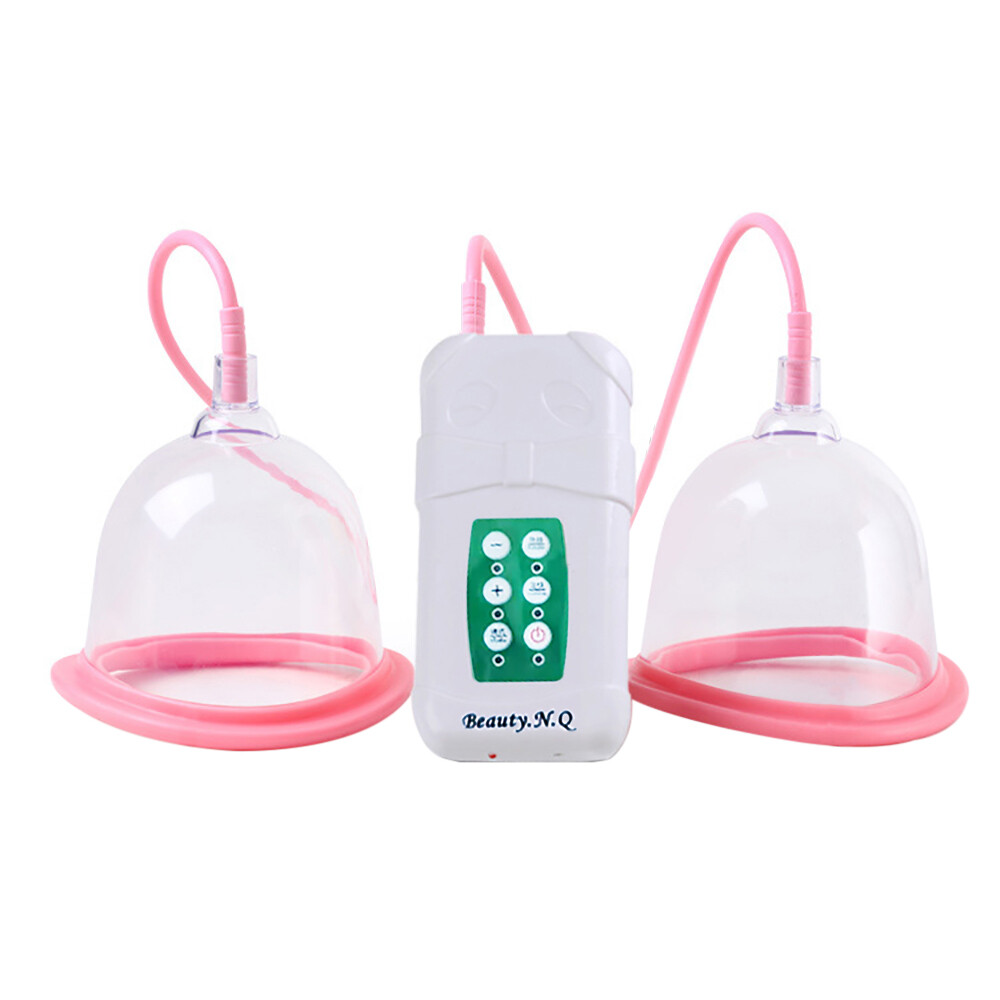 Electric Breast Enlargement Pump with Vacuum Cupping, Medium & Large Cups