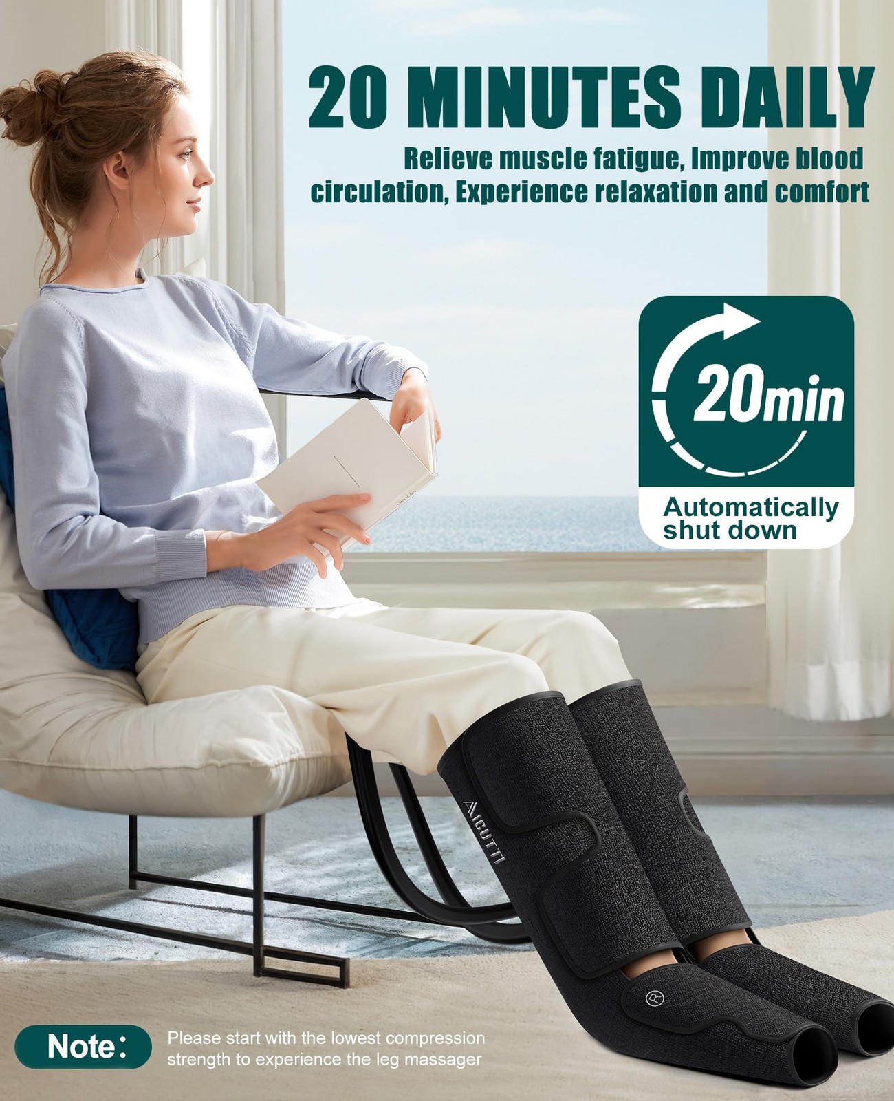 Professional Air Compression Leg and Foot Massager with Heat – Christmas & Birth