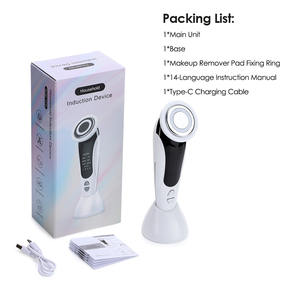7-in-1 EMS Facial Massager LED Light Therapy Skin Tightening Rejuvenation Device