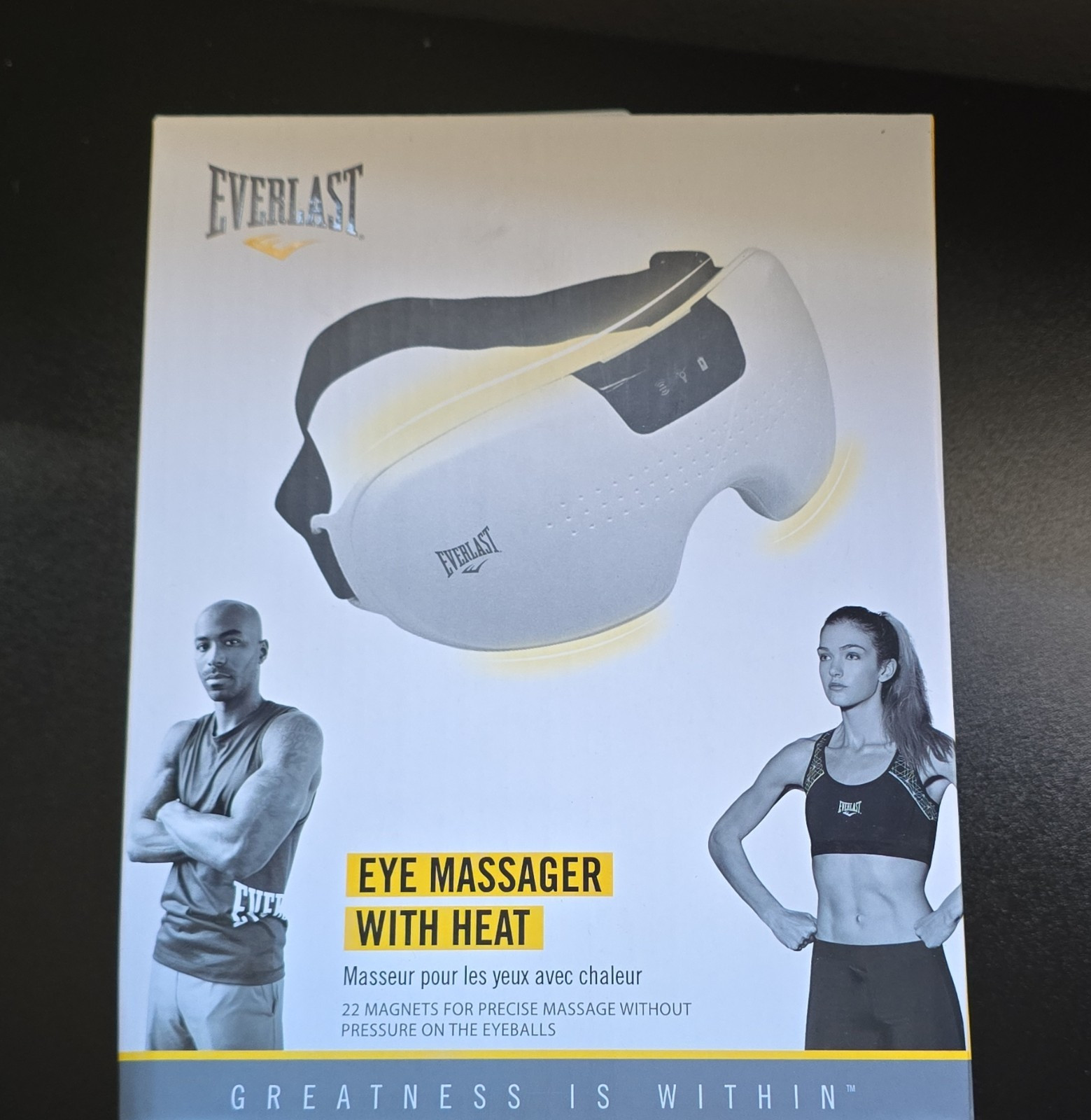 Everlast Heated Electric Eye Massager White Model EV-EYEMAS-250 CE RoHS