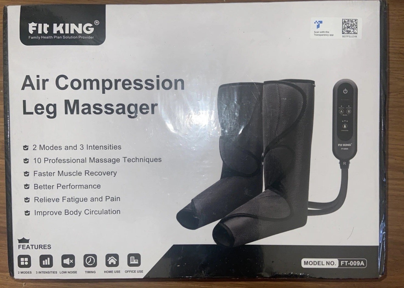 FIT KING Leg Air Massager for Circulation and Relaxation Foot and Calf – FT-009A