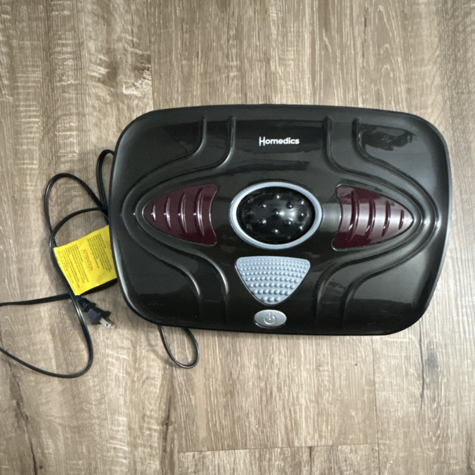 HoMedics Foot Massage Machine Corded Electric Rolling Black Burgundy