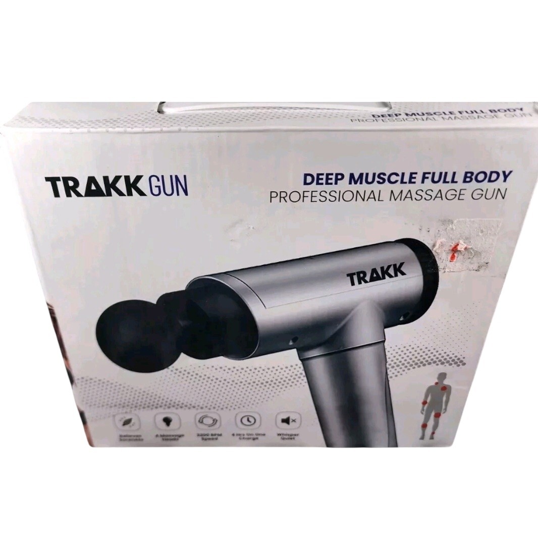 TRAKK GUN Deep Tissue Muscle Full Body Professional Massage TR-M01-PK Silver