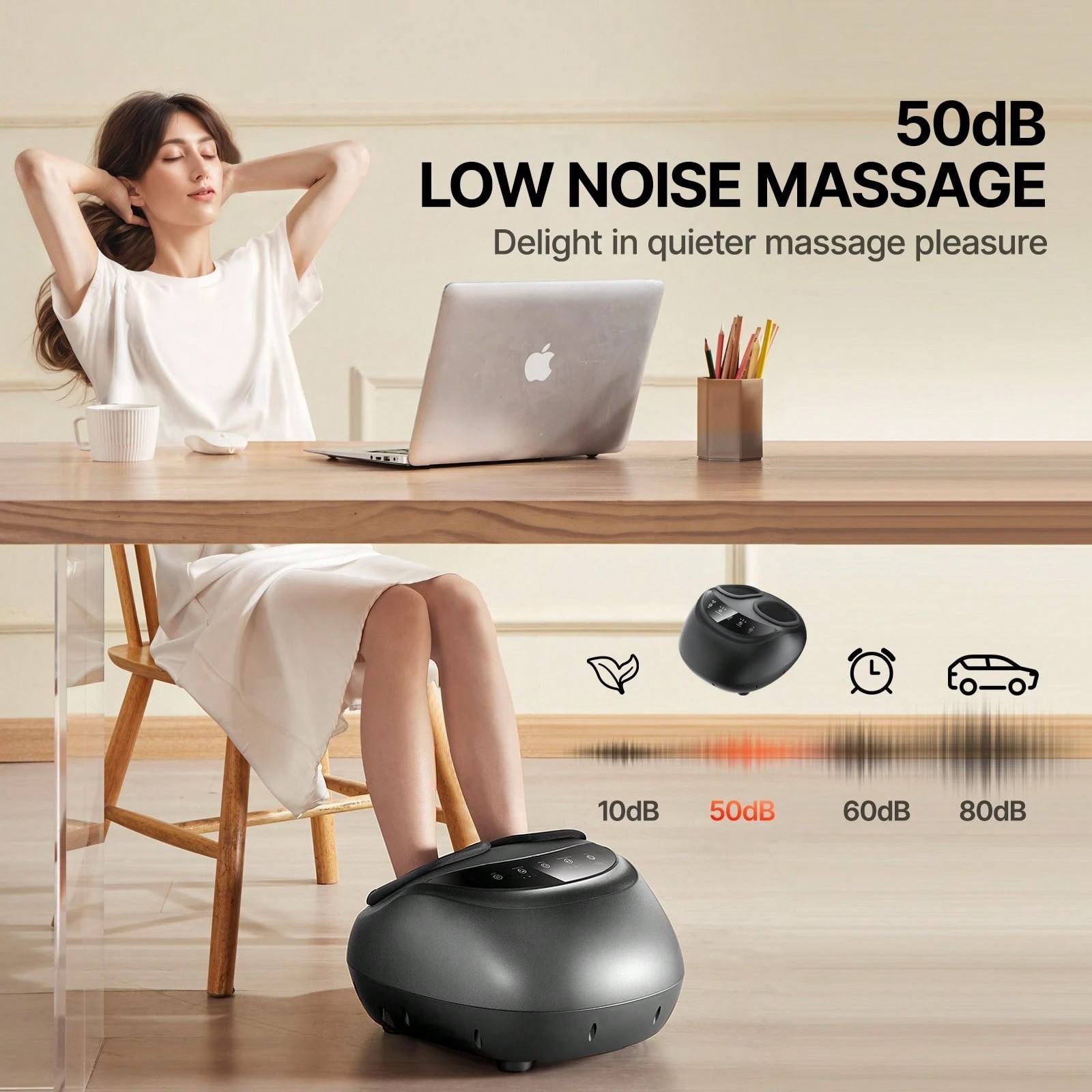 Foot Massager Machine With Heat Shiatsu Kneading Compression Therapy