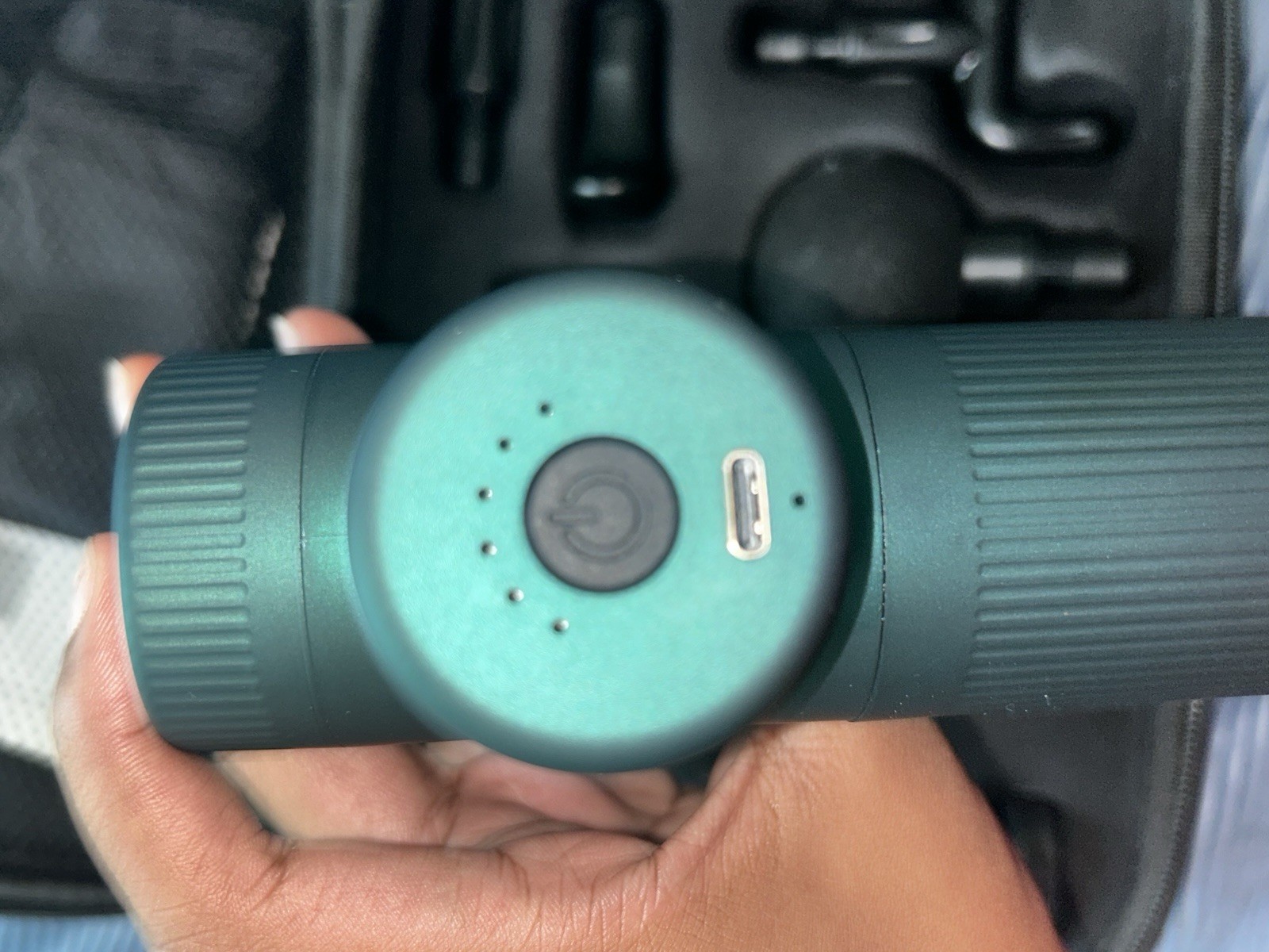 bskən Handheld Cordless Percussion Massage Gun 6 Heads USBC CHARGER
